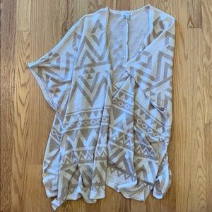 Aztec print cardigan